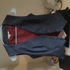 Vintage french connection denim waistcoat/ vest size 10 /small
